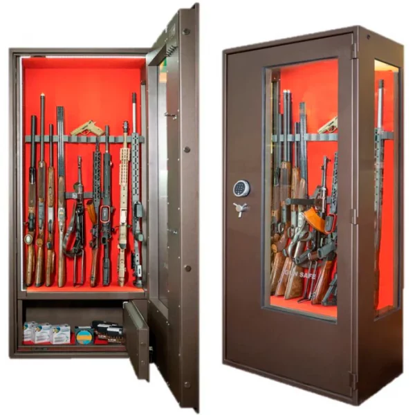 ARMERO DE SEGURIDAD SF-184CC 12 ARMAS LARGAS CON CAJÓN Y CRISTAL EN PUERTA