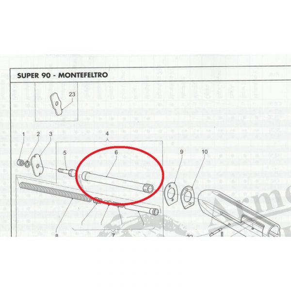 BENELLI 6 TUBO GUÍA MUELLE MONTEFELTRO