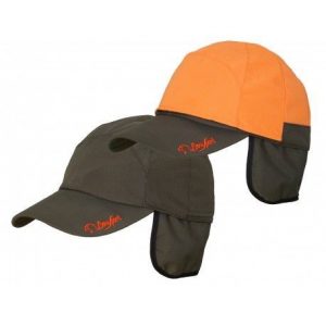 GORRA OREJERAS IMPERMEABLE Y REVERSIBLE CAQUI/NARANJA