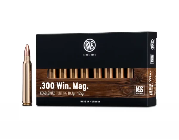 Balas RWS KS (Kegelspitz) - 300 win mag - 165 grs - Cone Point